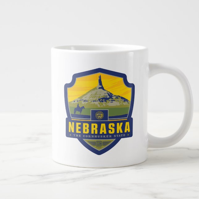 State Pride | Nebraska Giant Coffee Mug (Right)