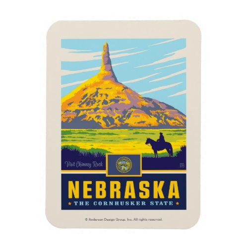 State Pride  Nebraska Magnet