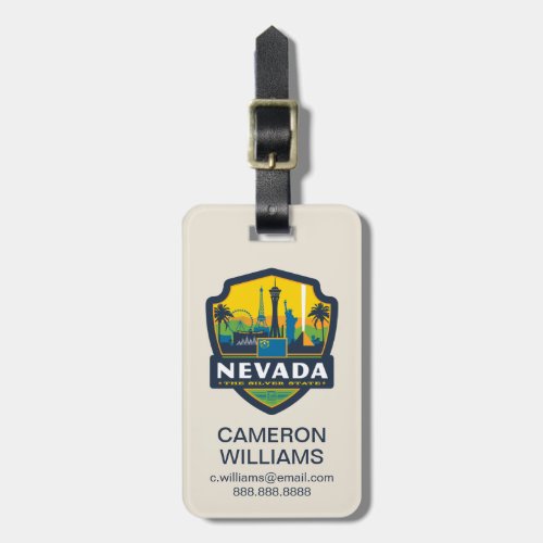 State Pride  Nevada Luggage Tag