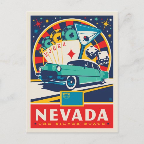 State Pride  Nevada Postcard