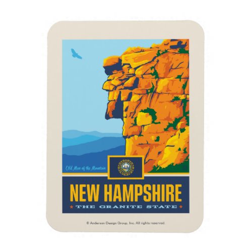 State Pride  New Hampshire Magnet