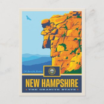 State Pride | New Hampshire Postcard by AndersonDesignGroup at Zazzle