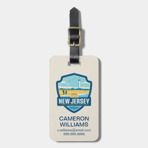 State Pride  New Jersey Luggage Tag