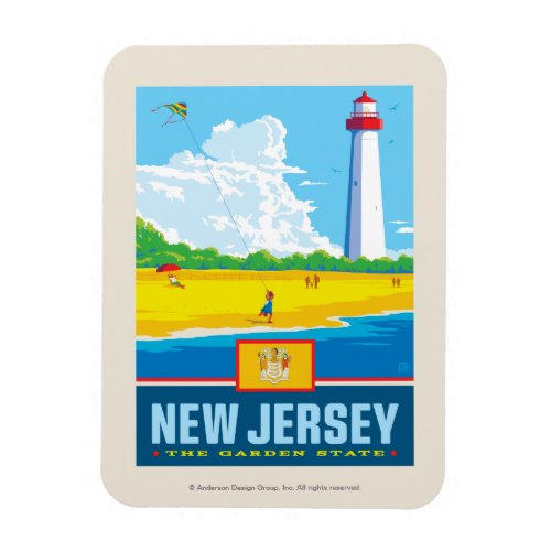 State Pride  New Jersey Magnet