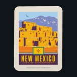 State Pride | New Mexico Magnet<br><div class="desc">Anderson Design Group is an award-winning illustration and design firm in Nashville,  Tennessee. Founder Joel Anderson directs a team of talented artists to create original poster art that looks like classic vintage advertising prints from the 1920s to the 1960s.</div>