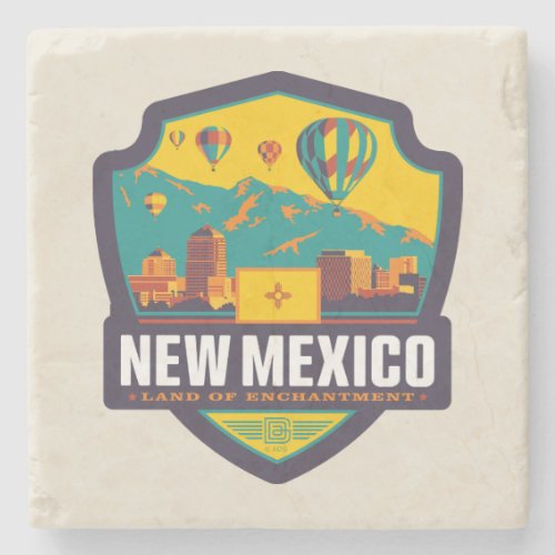 State Pride  New Mexico Stone Coaster