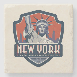 State Pride New York Stone Coaster