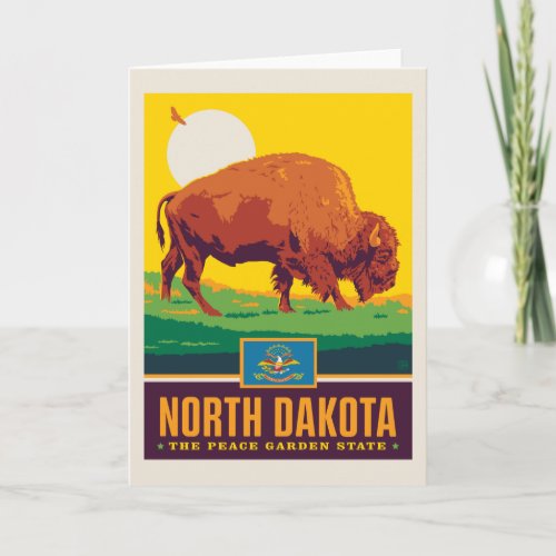 State Pride  North Dakota Card