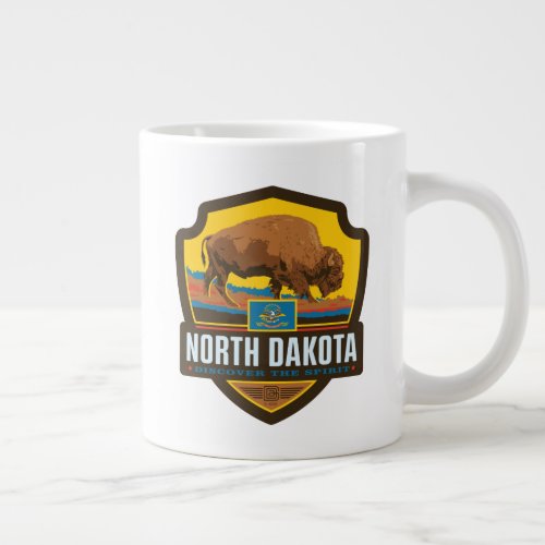 State Pride  North Dakota Giant Coffee Mug