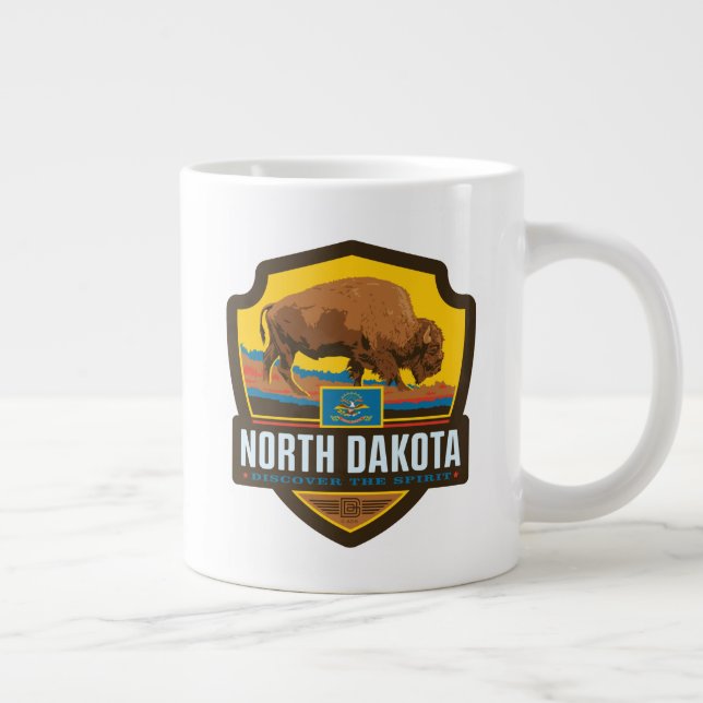 State Pride | North Dakota Giant Coffee Mug (Right)