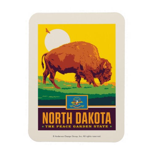 State Pride  North Dakota Magnet