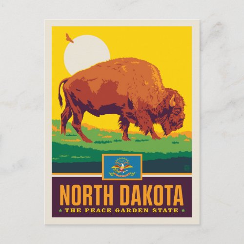 State Pride  North Dakota Postcard