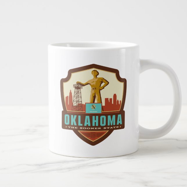 State Pride | Oklahoma Giant Coffee Mug (Right)