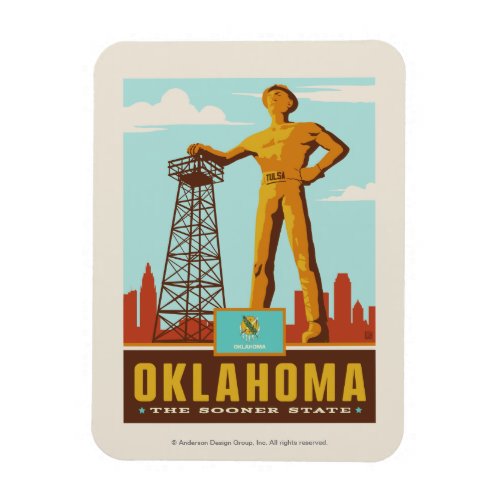 State Pride  Oklahoma Magnet