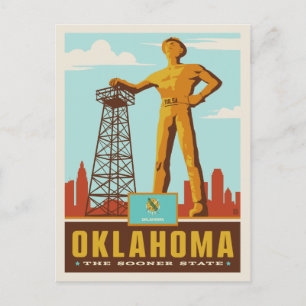 State Pride Oklahoma Postcard