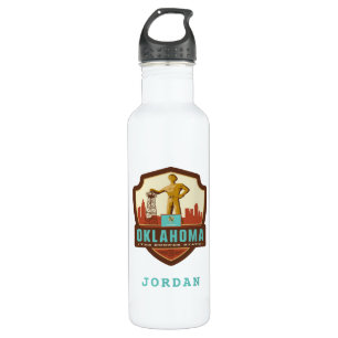 State Pride Oklahoma Stainless Steel Water Bottle