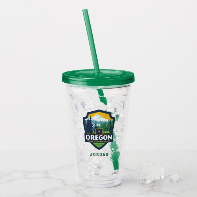 State Pride | Oregon Acrylic Tumbler (Front Ice)