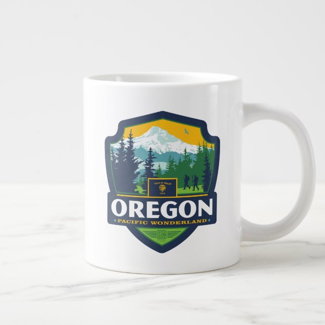 State Pride | Oregon Giant Coffee Mug (Right)