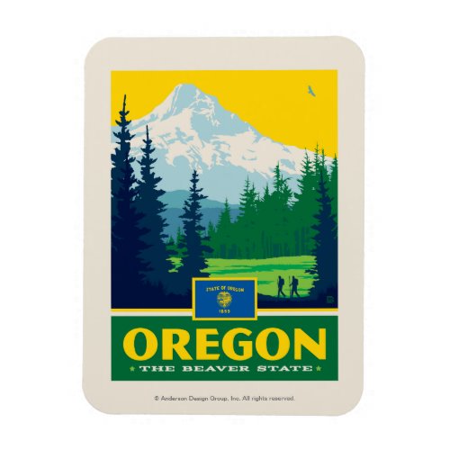State Pride  Oregon Magnet