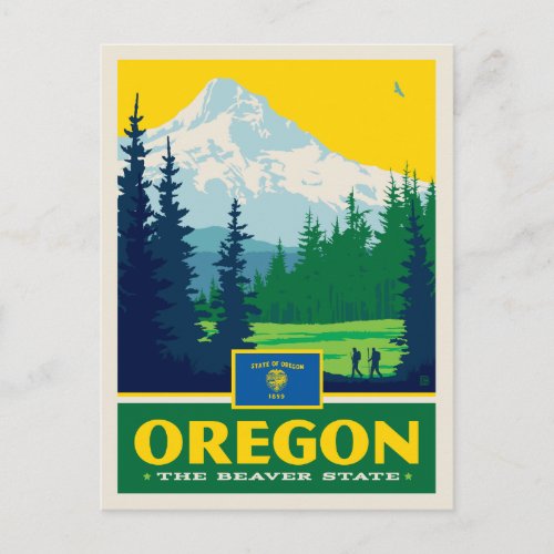 State Pride  Oregon Postcard