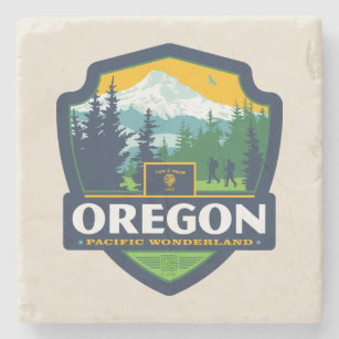 State Pride   Oregon Stone Coaster