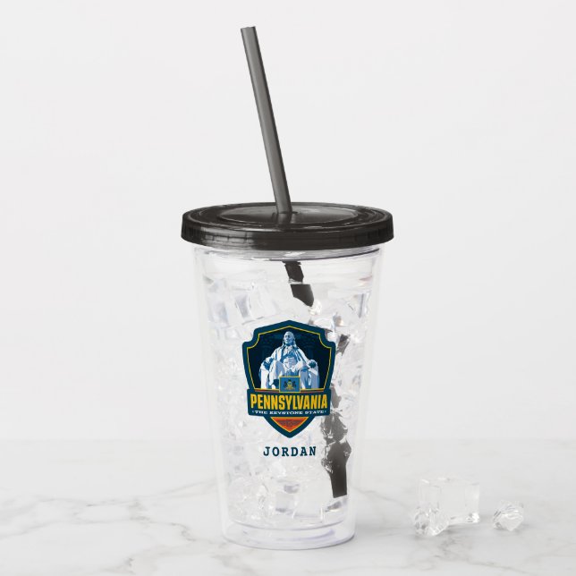 State Pride | Pennsylvania Acrylic Tumbler (Front Ice)