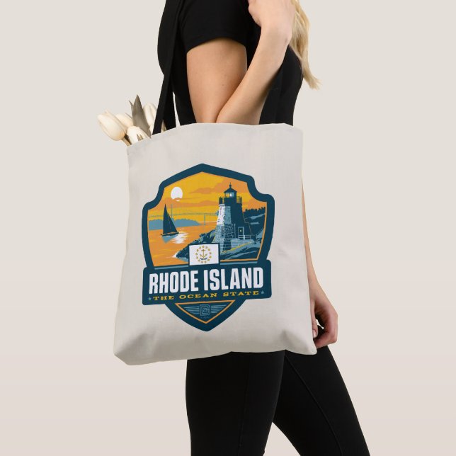 State Pride | Rhode Island Tote Bag (Close Up)