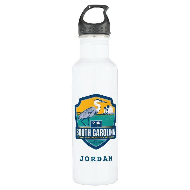State Pride | South Carolina Stainless Steel Water Bottle (Front)