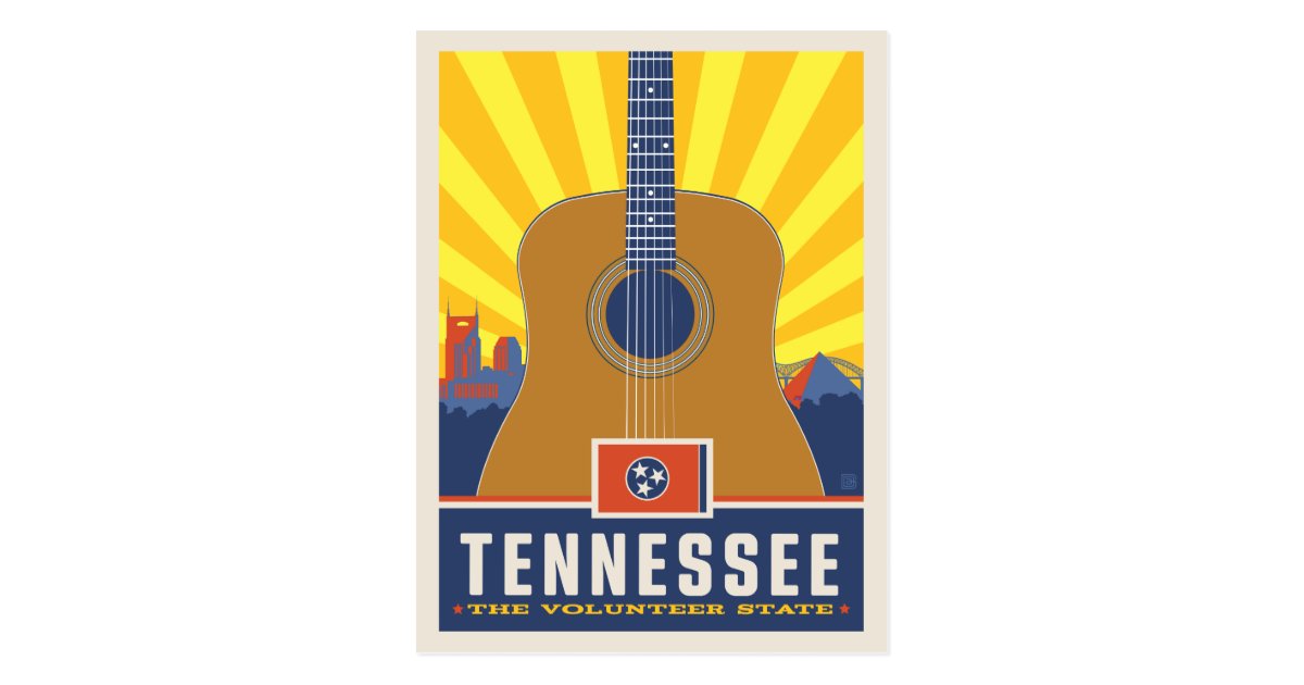 State Pride | Tennessee 2 Postcard | Zazzle.com