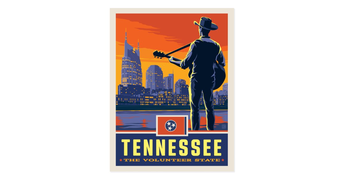 State Pride | Tennessee Postcard | Zazzle.com
