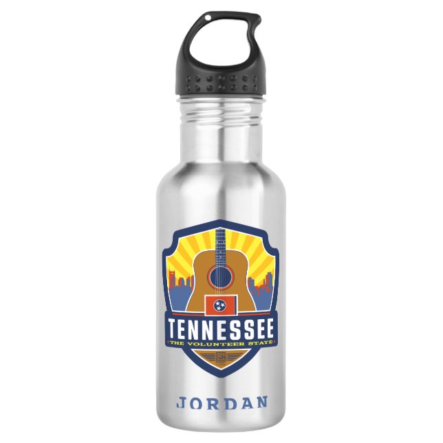 State Pride | Tennessee Stainless Steel Water Bottle (Front)