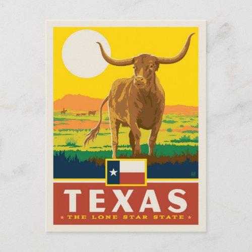 State Pride  Texas Postcard