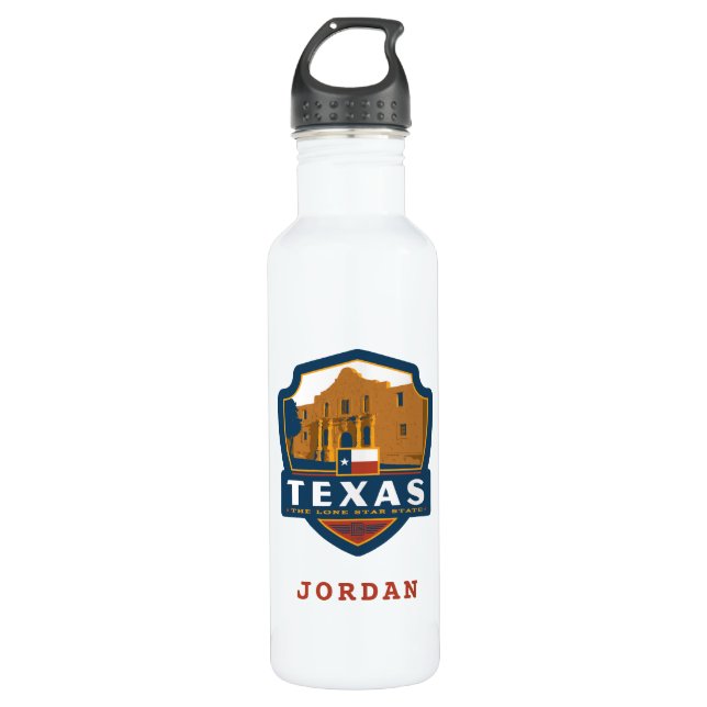 State Pride | Texas Stainless Steel Water Bottle (Front)