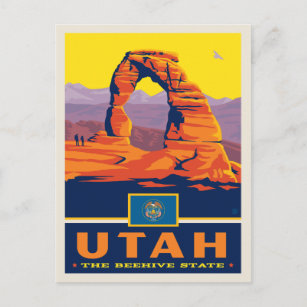 State Pride   Utah Postcard