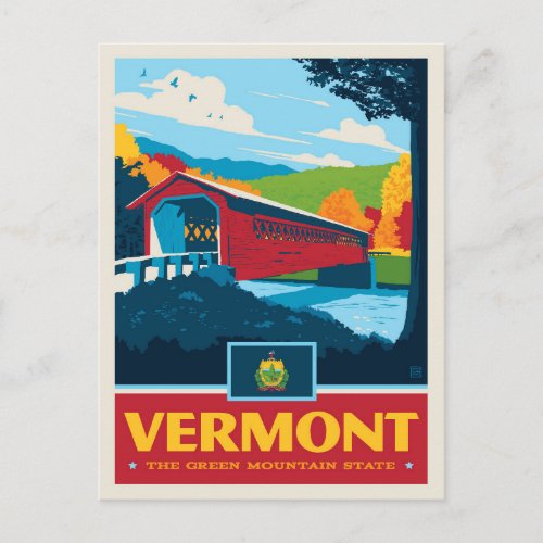 State Pride Vermont Postcard