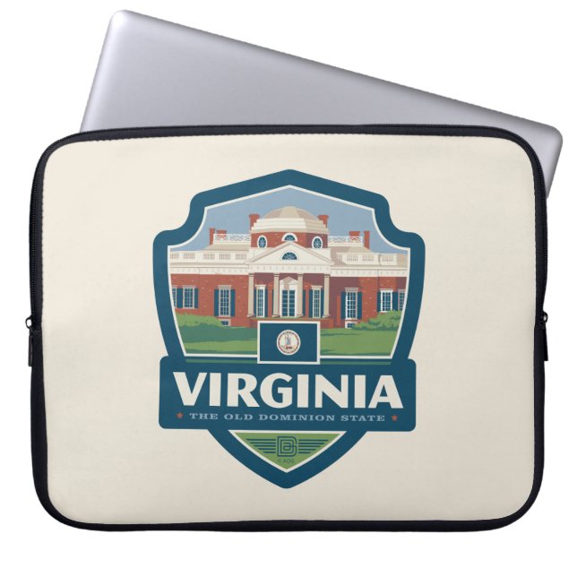 State Pride | Virginia Laptop Sleeve (Front)