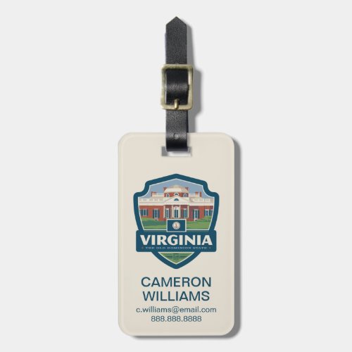 State Pride  Virginia Luggage Tag