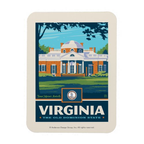 State Pride  Virginia Magnet