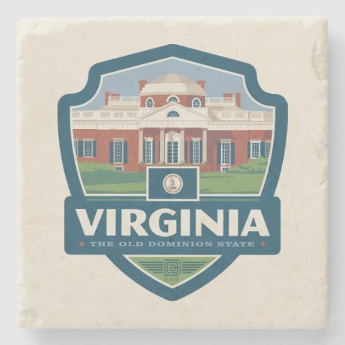 State Pride  Virginia Stone Coaster