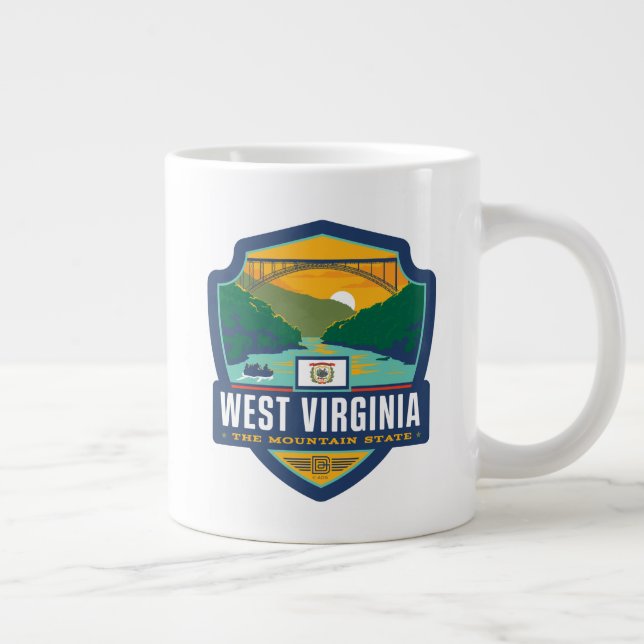 State Pride | West Virginia Giant Coffee Mug (Right)