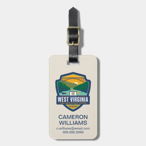 State Pride  West Virginia Luggage Tag