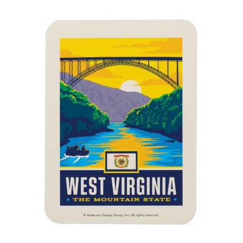 State Pride  West Virginia Magnet