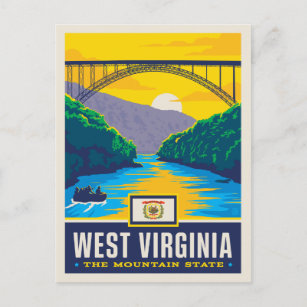 State Pride   West Virginia Postcard