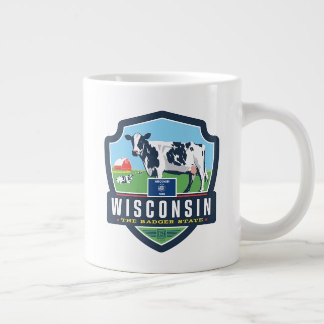 State Pride | Wisconsin 2 Giant Coffee Mug (Right)