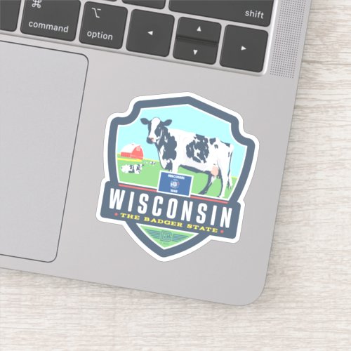 State Pride  Wisconsin 2 Sticker