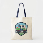 State Pride | Wisconsin 2 Tote Bag<br><div class="desc">Anderson Design Group is an award-winning illustration and design firm in Nashville,  Tennessee. Founder Joel Anderson directs a team of talented artists to create original poster art that looks like classic vintage advertising prints from the 1920s to the 1960s.</div>