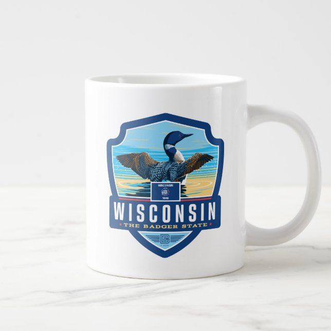 State Pride | Wisconsin Giant Coffee Mug (Right)