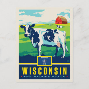 State Pride Wisconsin Postcard