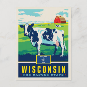 State Pride   Wisconsin Postcard