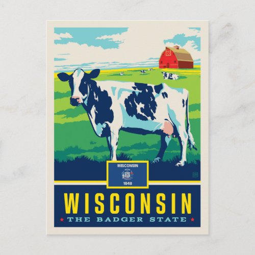 State Pride  Wisconsin Postcard